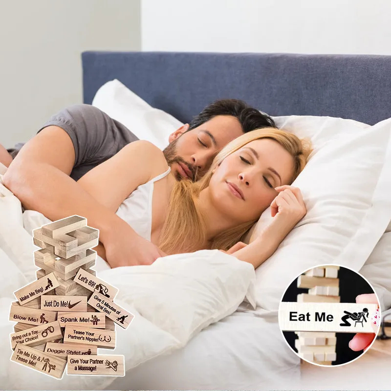 🎁💖Super Naughty Block Tower Jenga Game, Couple Gift Blocks