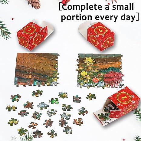 🔥Christmas Advent Calendar Jigsaw Puzzle 1000pcs