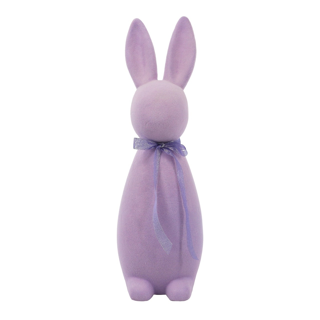 💝Easter Decor💝 Flocked Bunny and Flocked Bunny