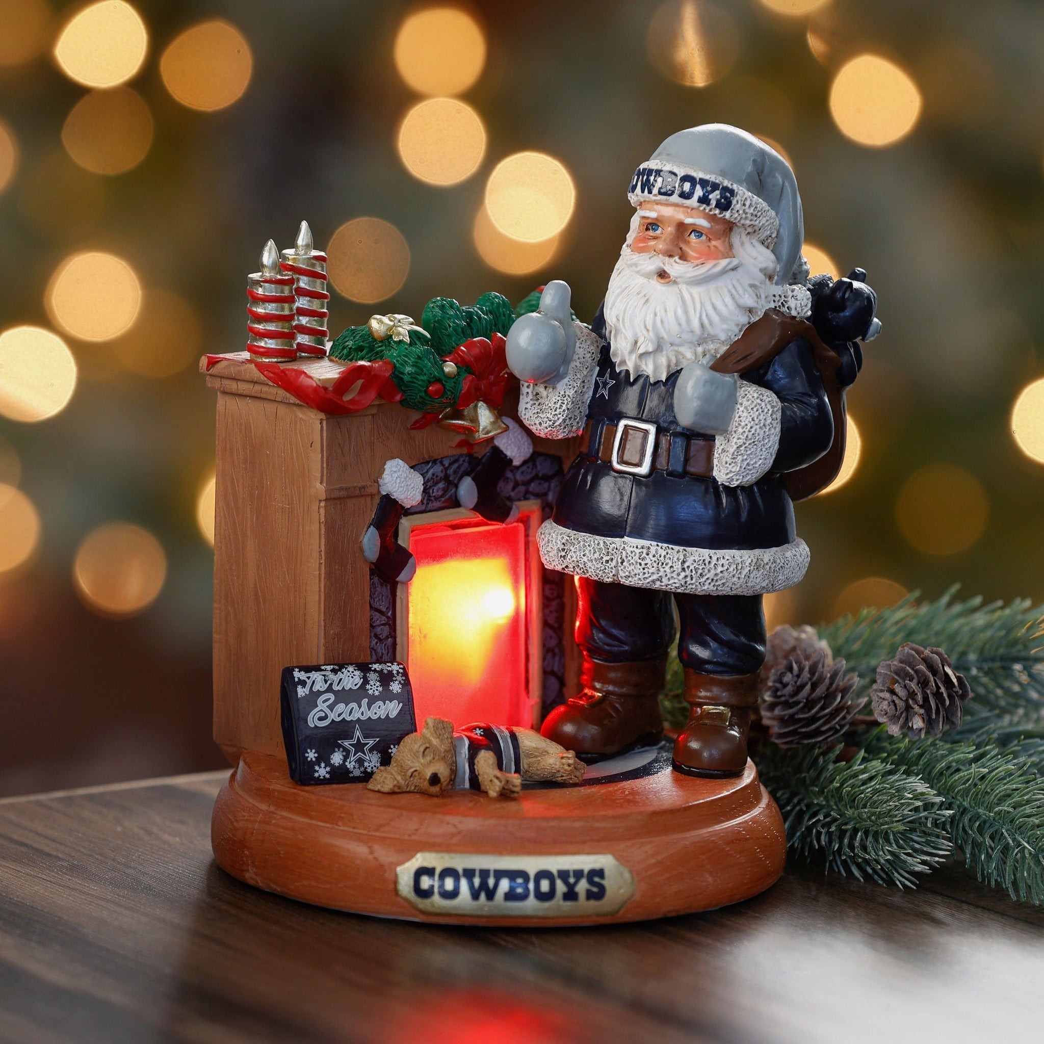🏈NFL Team Santa Fireplace Figurine