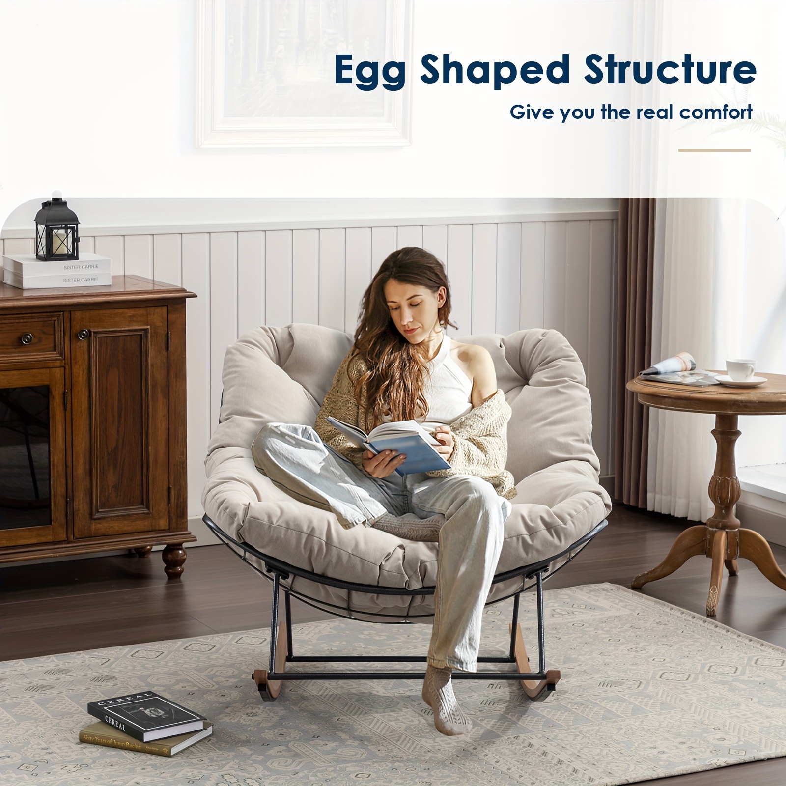 💥Clearance Sale💥Patio Oversized Upholstered Rocker Chair