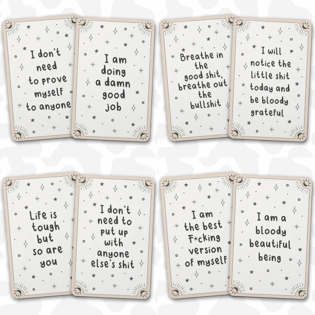 Funny Daily Affirmation Tarot Cards