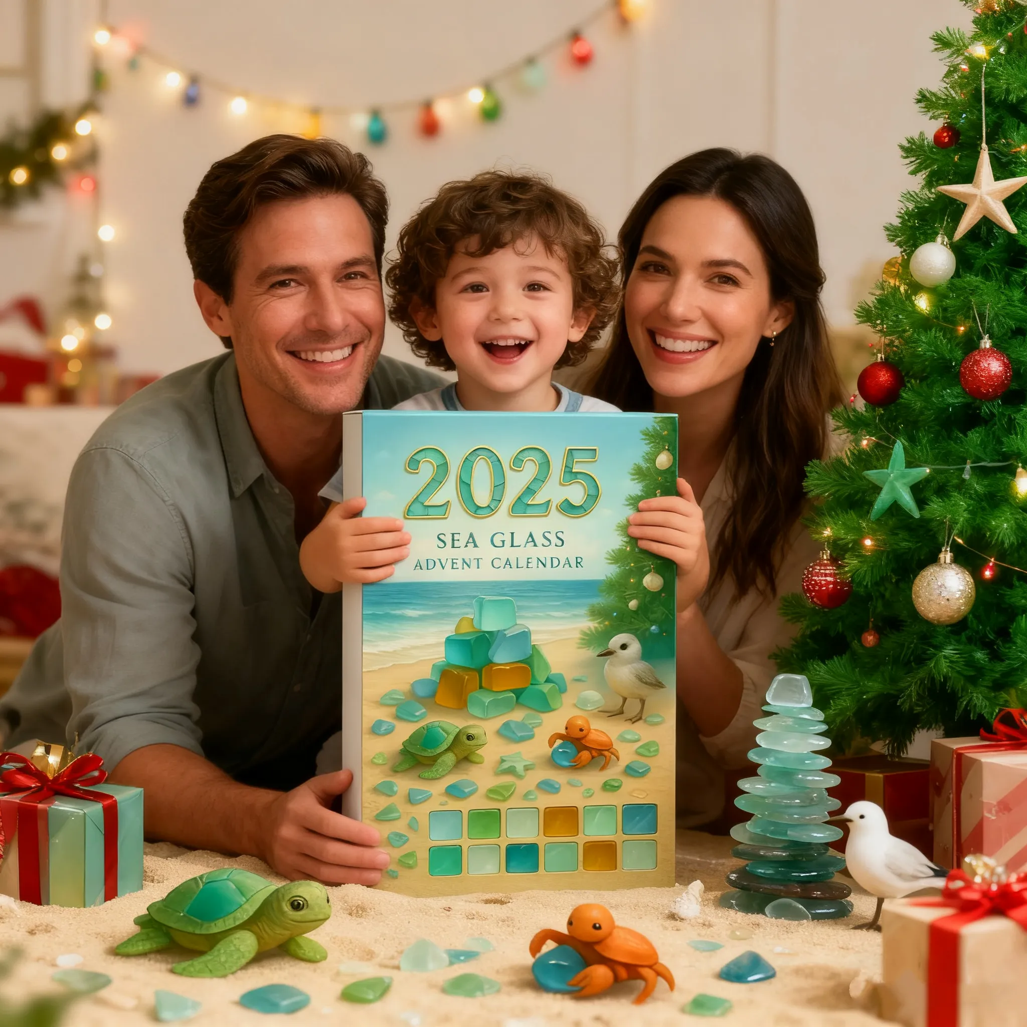 Sea Glass Christmas Tree Advent Calendar 2025