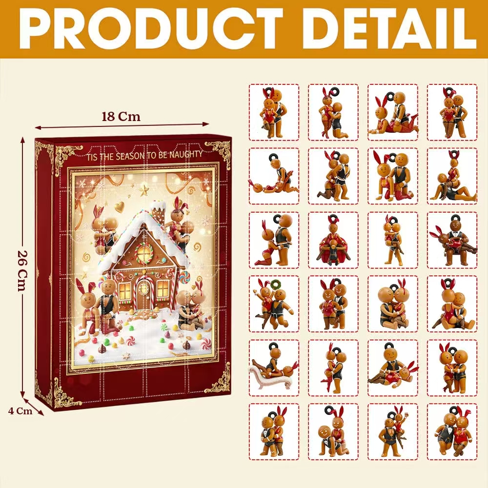 Gingerbread couple Christmas Arrival Holiday Calendar Blind Box