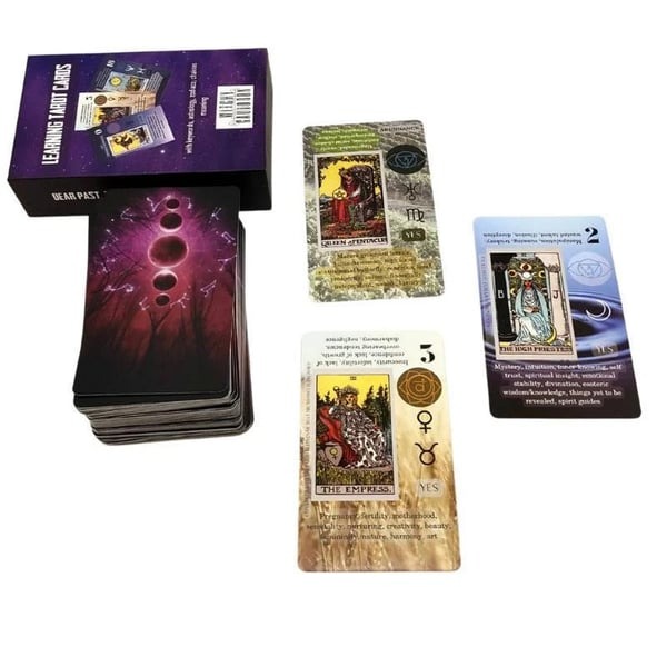 Learning Tarot Cards Deck With Meanings On Them