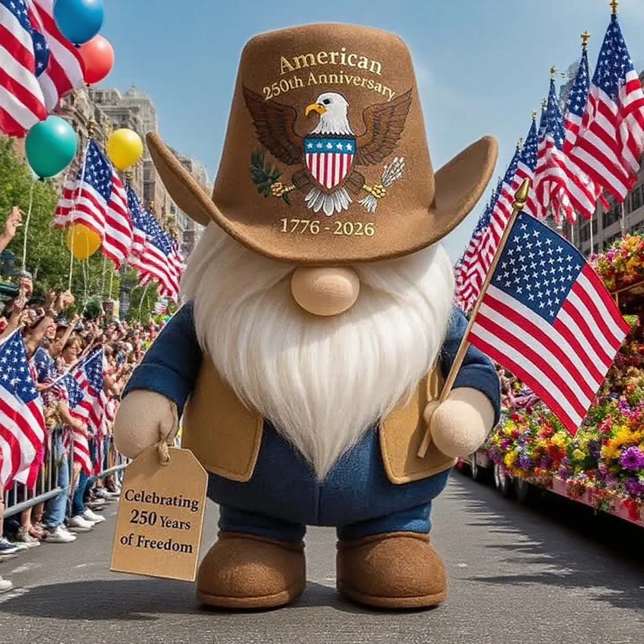 🔥LAST DAY 50% OFF - Honor 250 Years of Freedom with Our Exclusive American Anniversary Gnome!‌‌