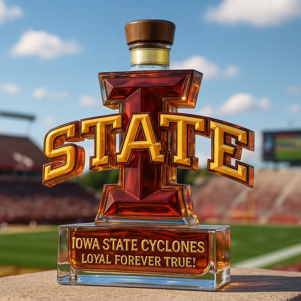 🔥NCAA Team✨Iowa State Cyclones Limited-Edition Whiskey Bottle