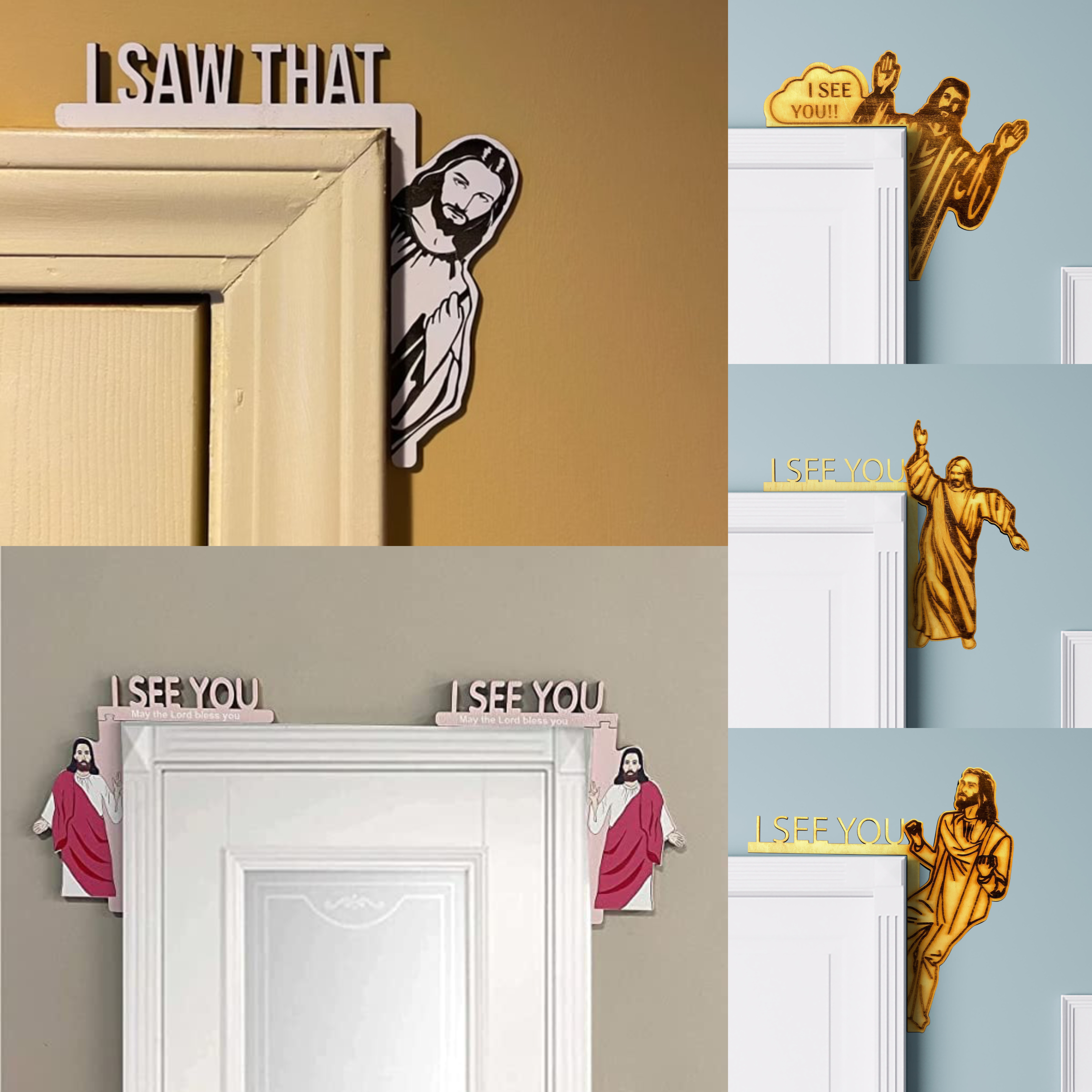 Jesus See You-Funny Home Decor