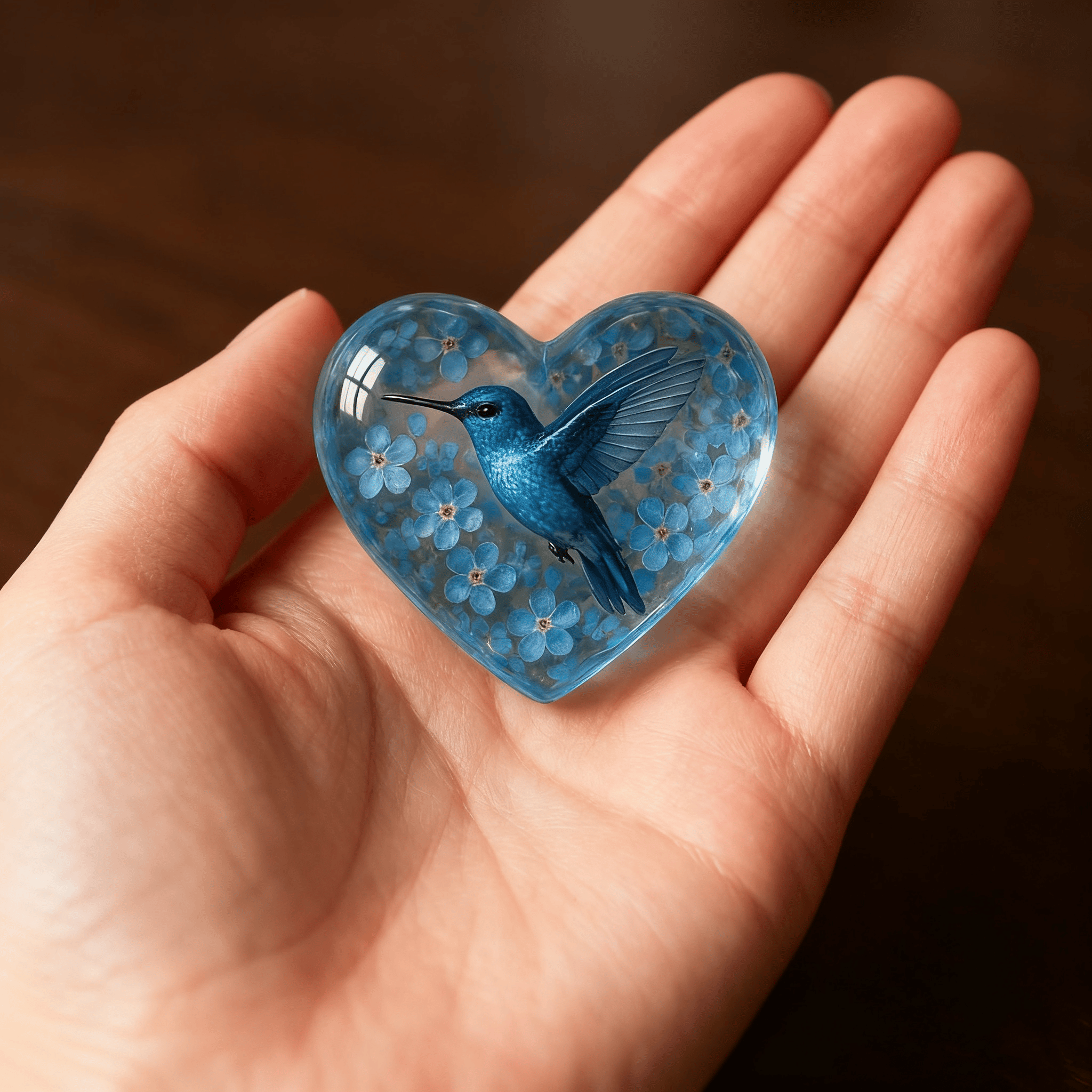 🎁Hummingbird Pocket Hug with Gift Card💌Crafted by Hand