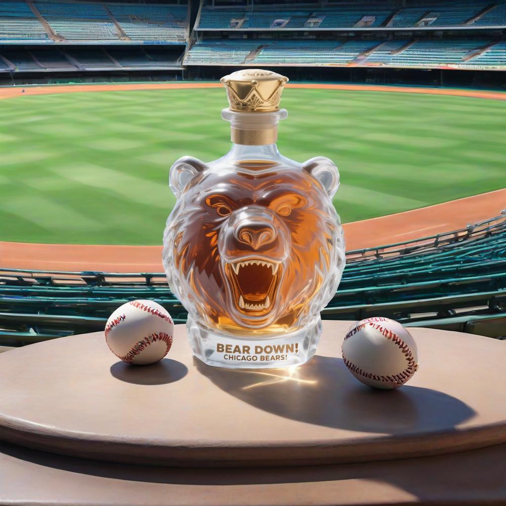 Chicago Bears Whiskey Bottle