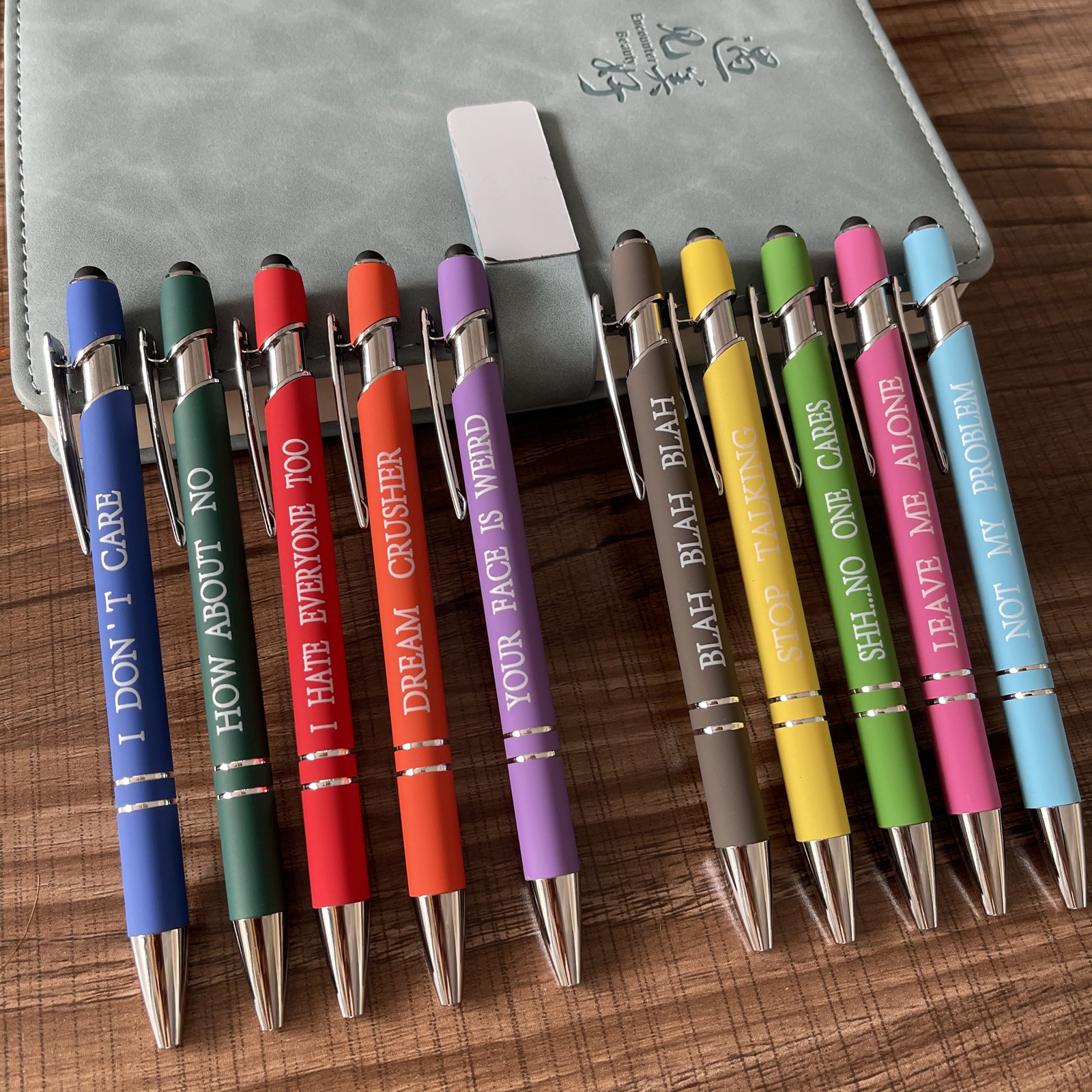 😂10Pcs Ballpoint STRESS RELIEF FUNNY PENS