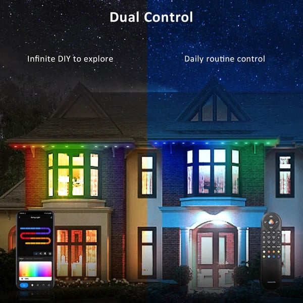 🎅 Early Christmas 49%OFF-Smart Rainbow LED Permanent Outdoor Light🎁