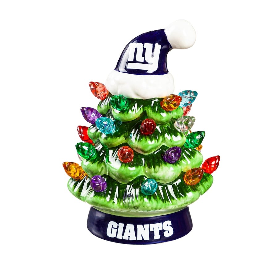 ✨Light Up Your NFL Spirit! 🏈Set of 2 4" LED Christmas Tree with NFL Team Logo🎄
