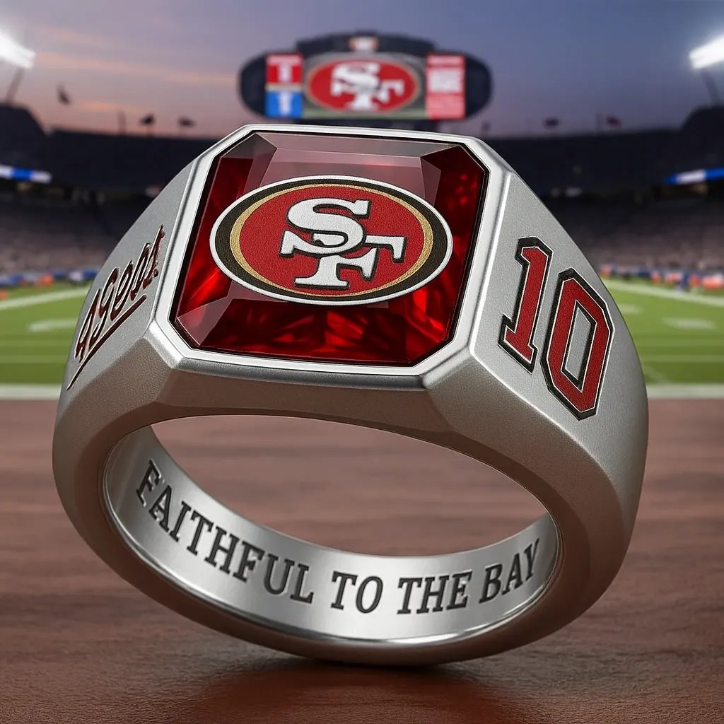 Football Team Crystal Spirit Ring