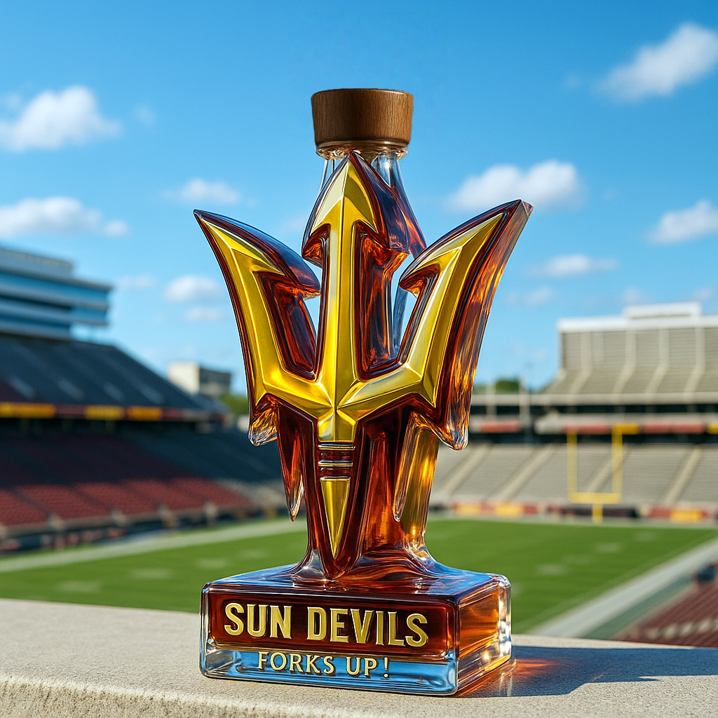 🔥NCAA Team✨Arizona State Sun Devils Limited-Edition Whiskey Bottle