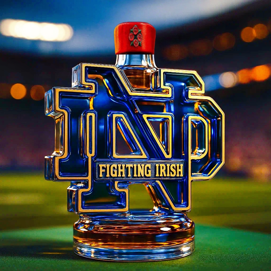 🔥NCAA Team✨Fighting Irish Whiskey Bottle
