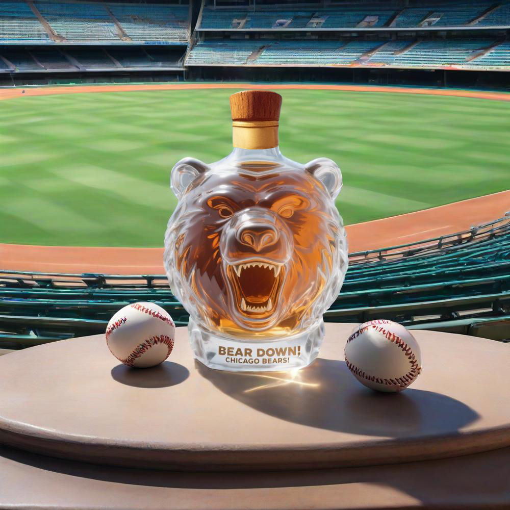 Chicago Bears Whiskey Bottle