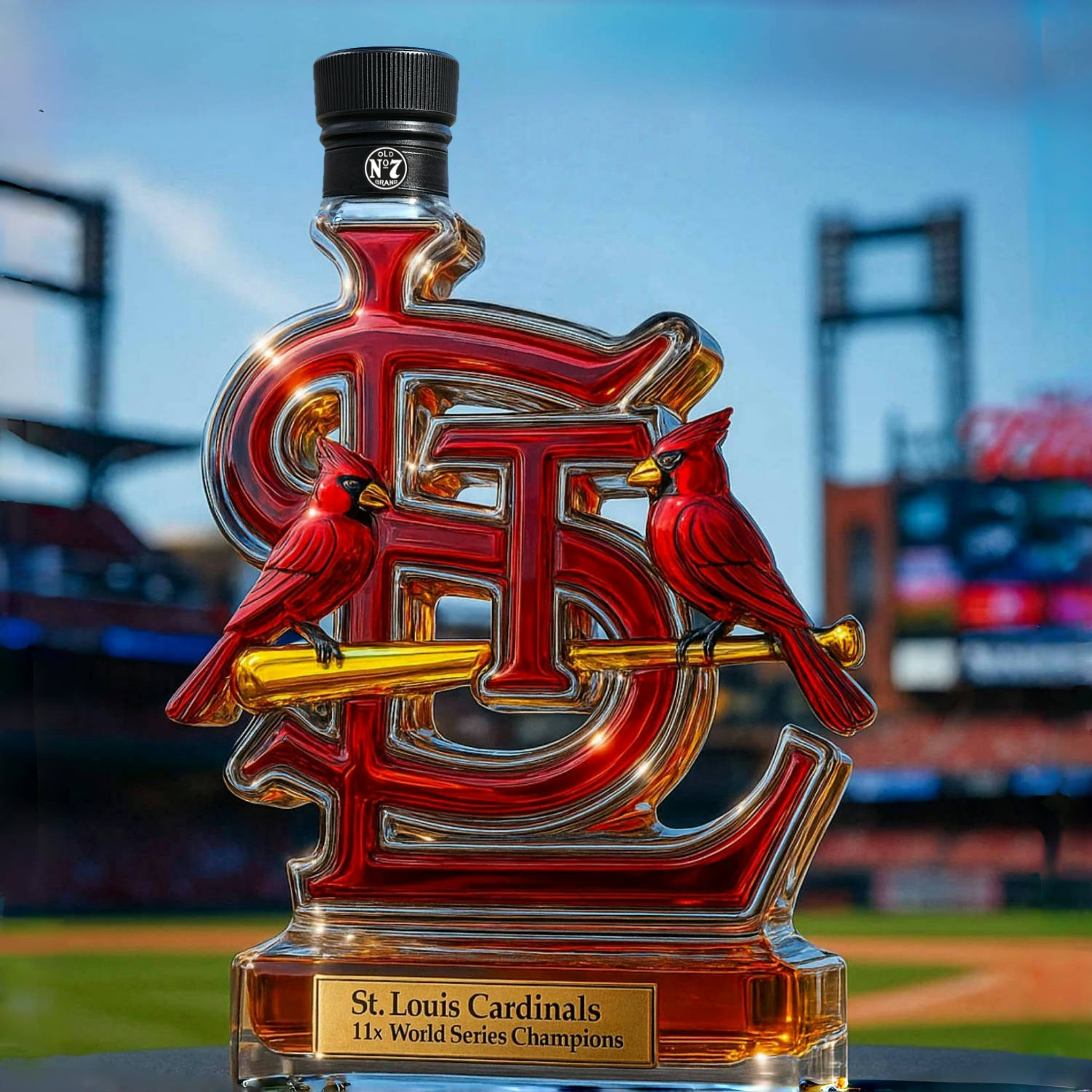 ⚾ MLB✨St. Louis Cardinals Limited Edition Whiskey Bottle
