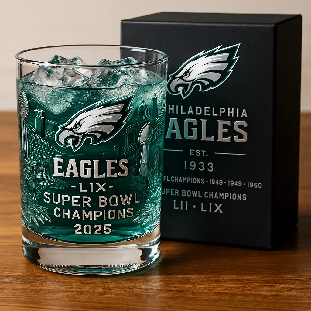 Football Team Collectible Anniversary Whiskey Glass 🥃