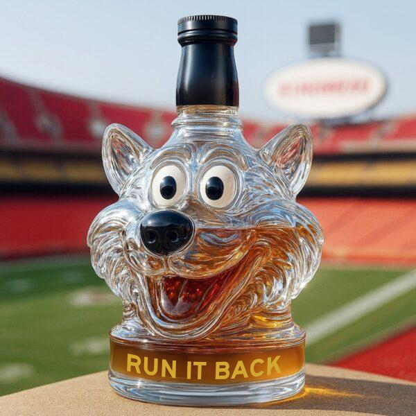 Kansas City Chiefs Whiskey Bottle