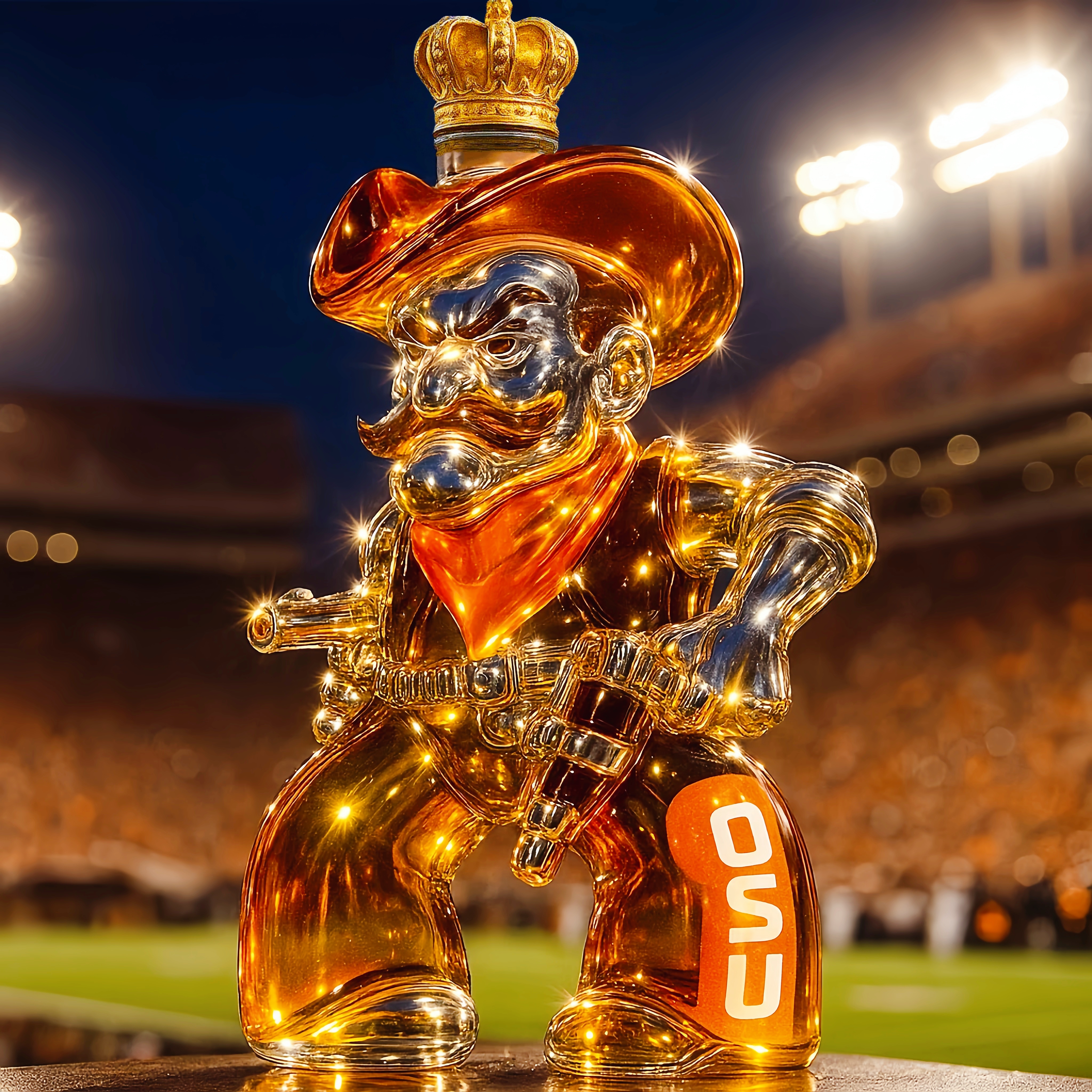 NCAA Team✨Oklahoma State Cowboys Whiskey Bottle
