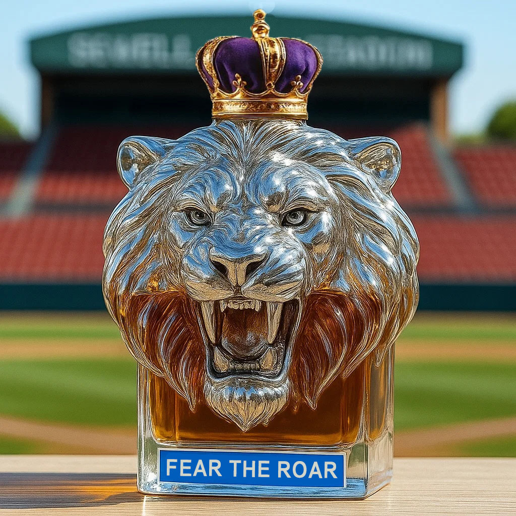 🦁🏈Detroit Lions Whiskey Bottle