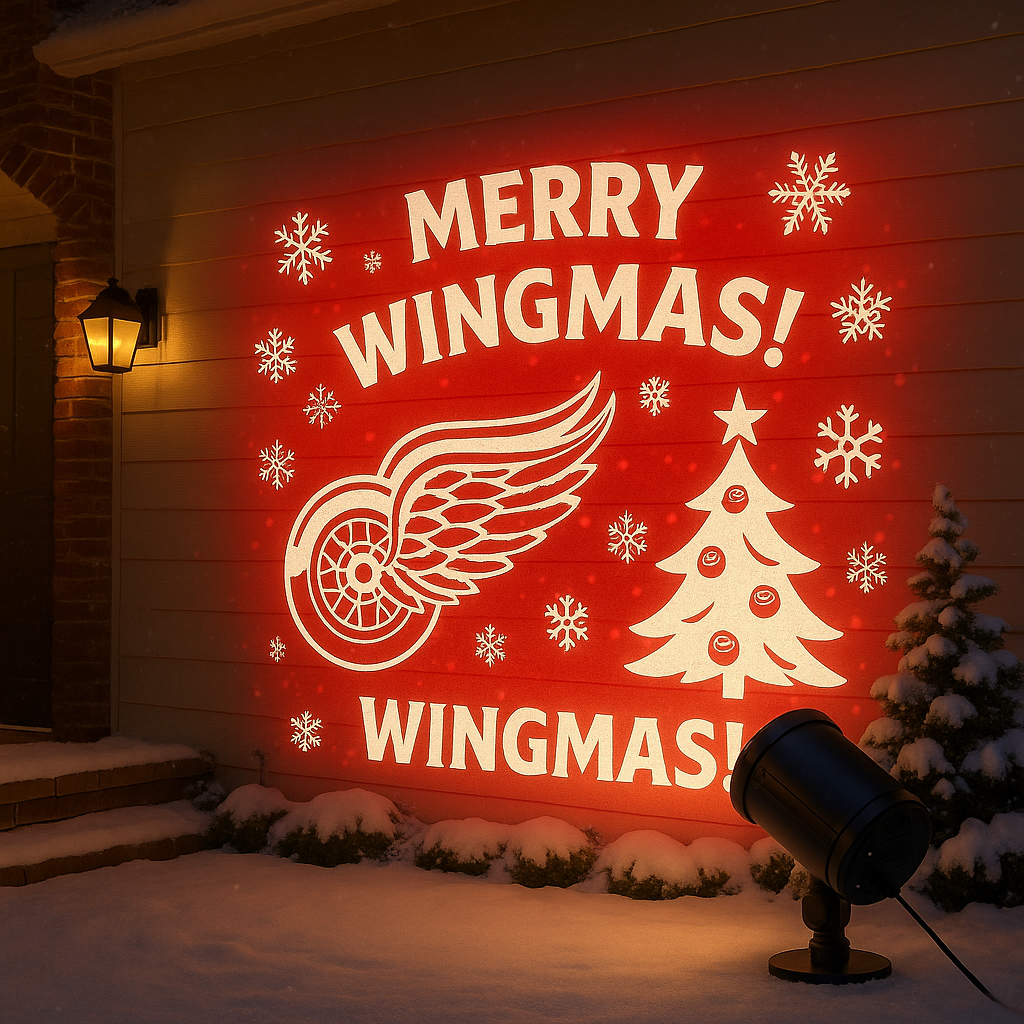 🎄🏒 Ice hockey Christmas Projection Light ✨
