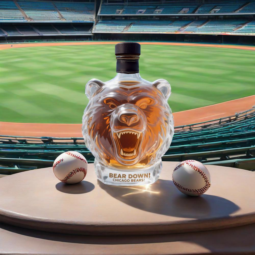 Chicago Bears Whiskey Bottle