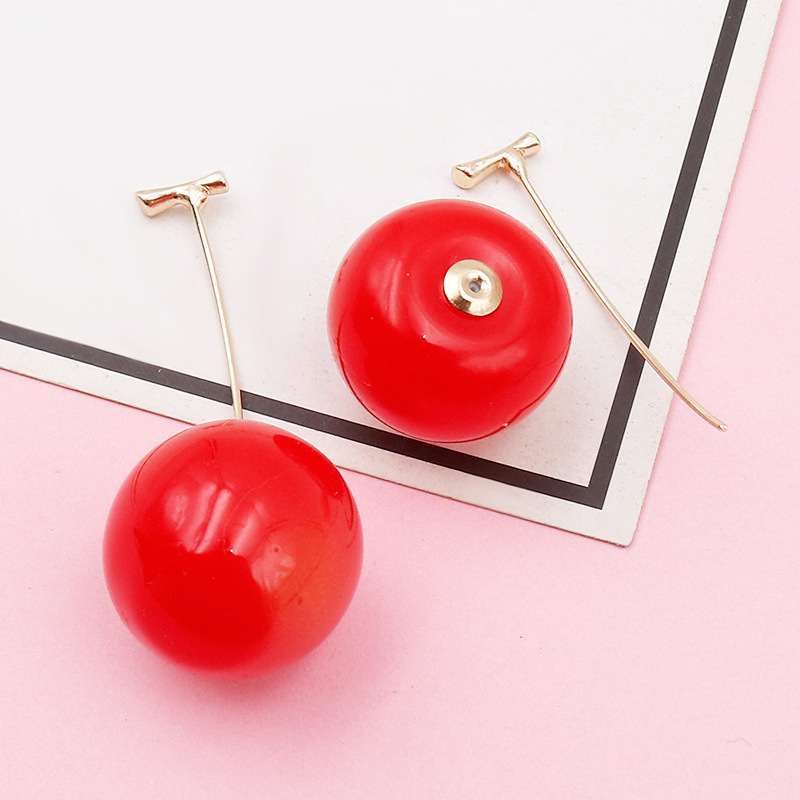 ✨🍒Cute Cherry Drop Dangle Fruit Earrings