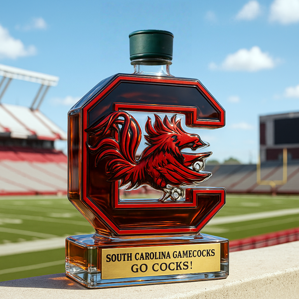 🔥NCAA Team✨South Carolina Gamecocks Limited-Edition Whiskey Bottle