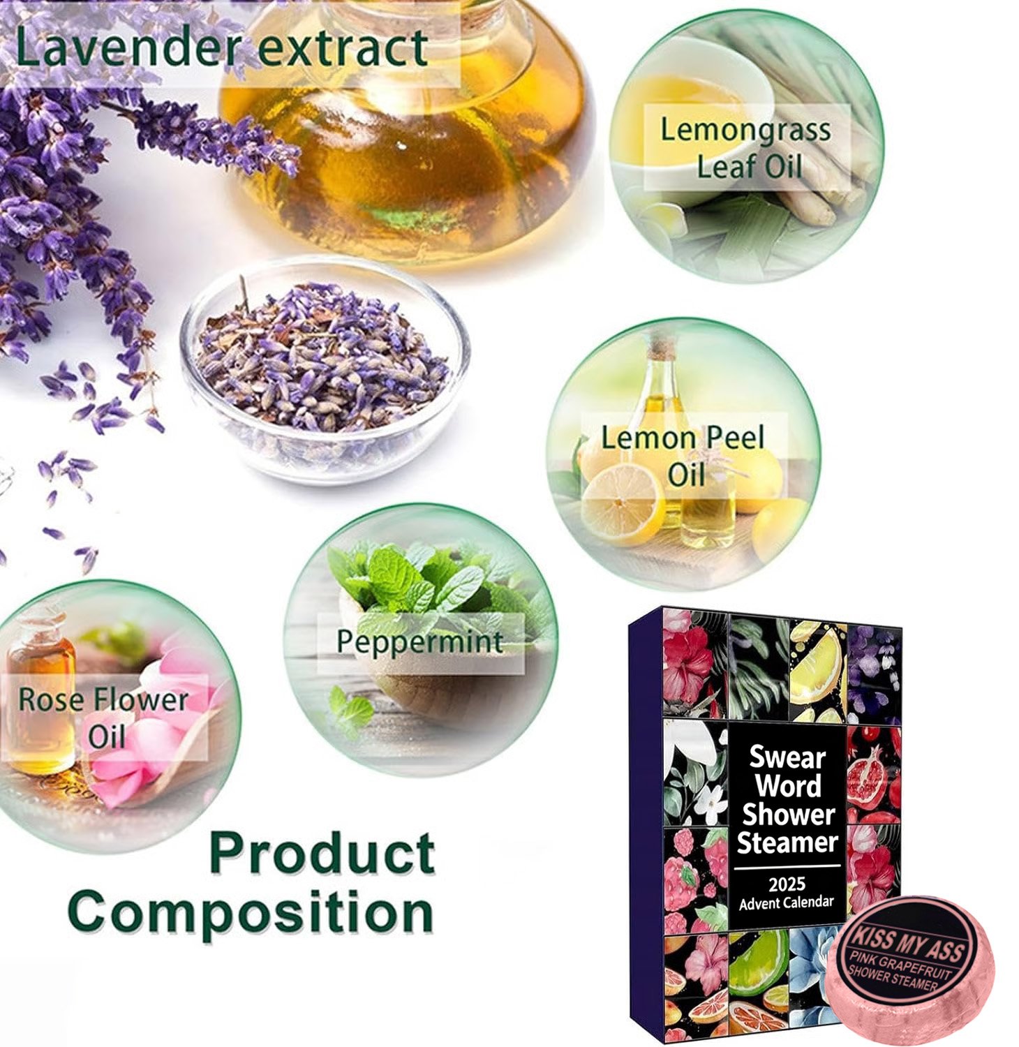 💥Swear Word Shower Steamer 2025 Advent Calendar🛁