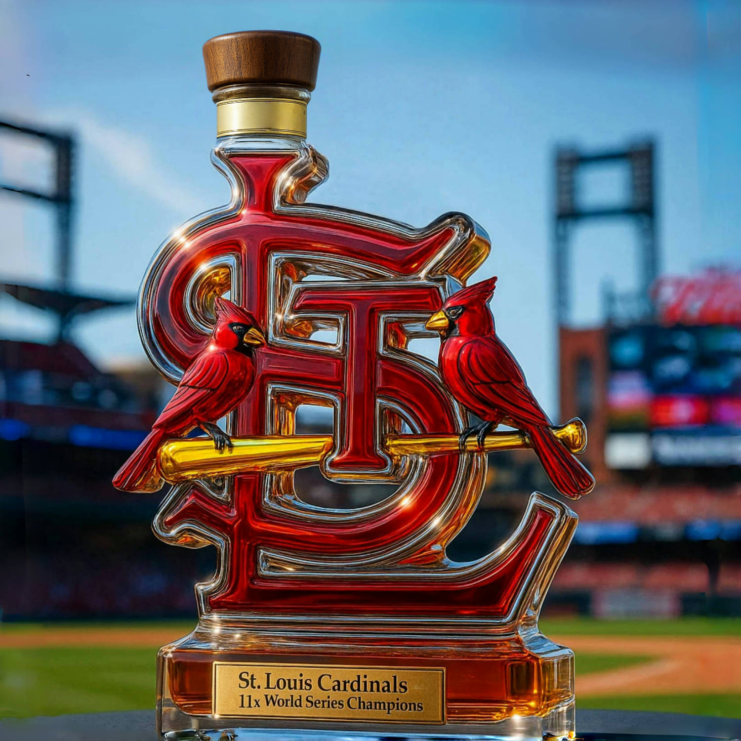 ⚾ MLB✨St. Louis Cardinals Limited Edition Whiskey Bottle
