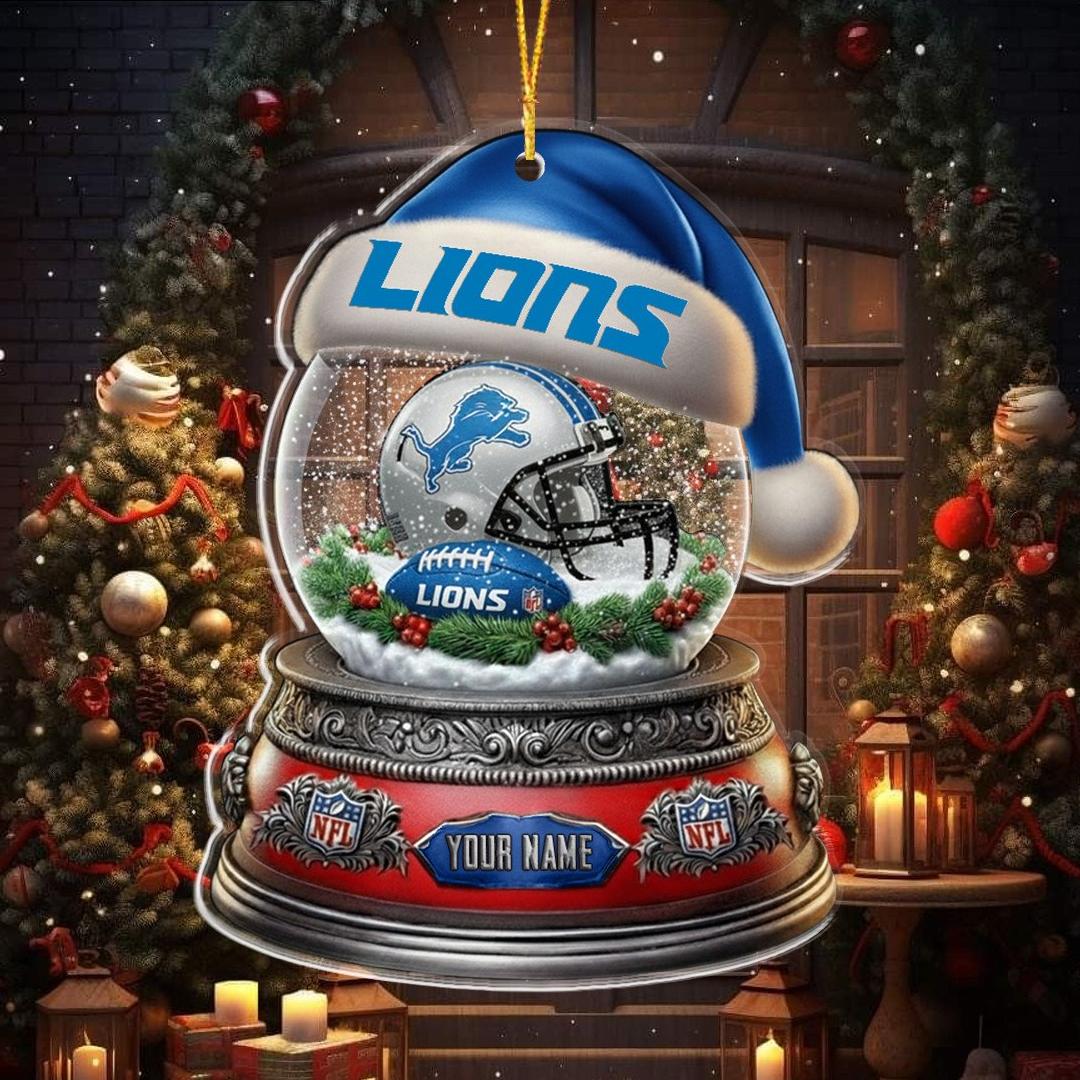 NFL Glass Snow Ball Helmet Football Ornament Editions Limited
