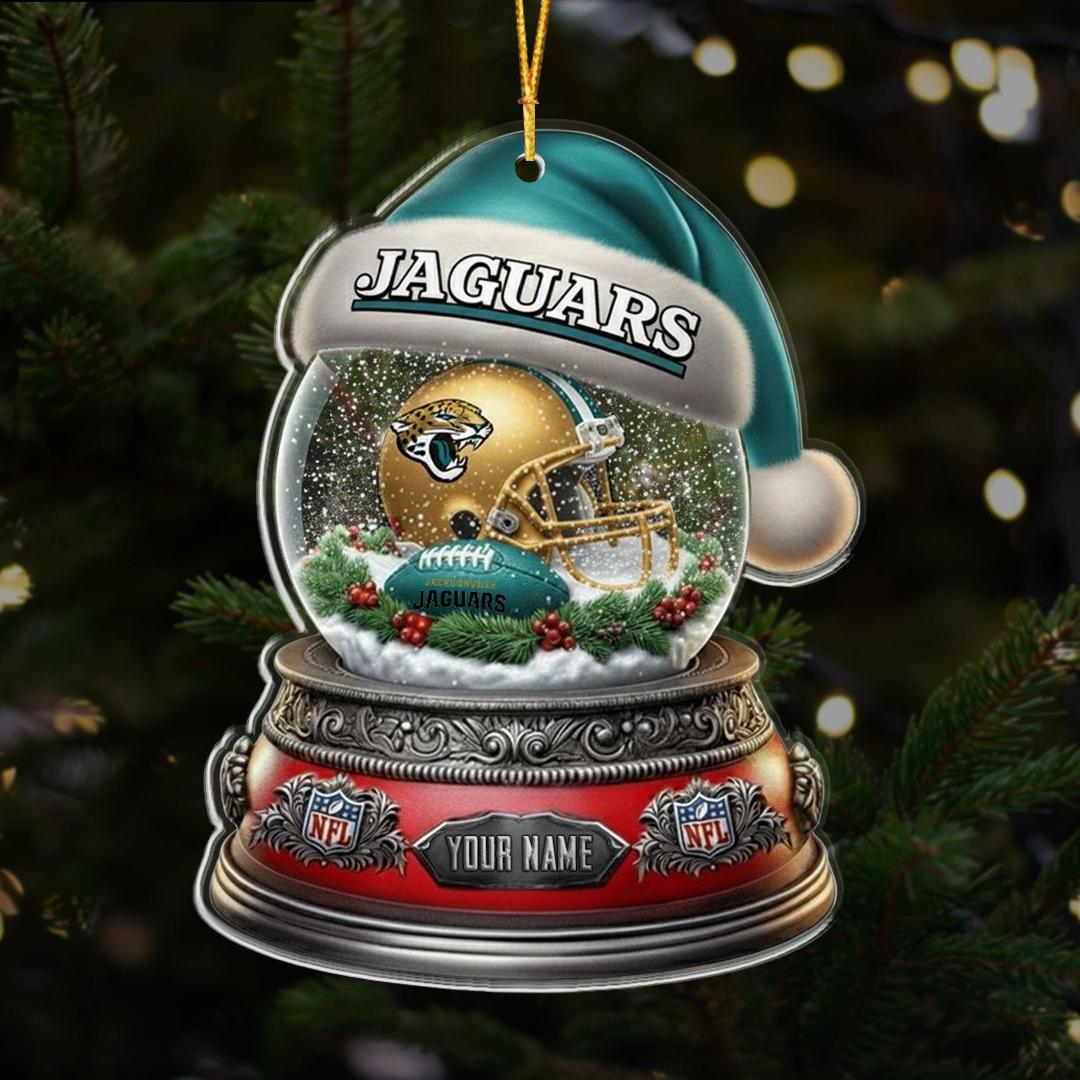 NFL Glass Snow Ball Helmet Football Ornament Editions Limited