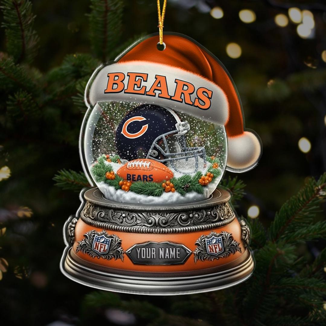 NFL Glass Snow Ball Helmet Football Ornament Editions Limited