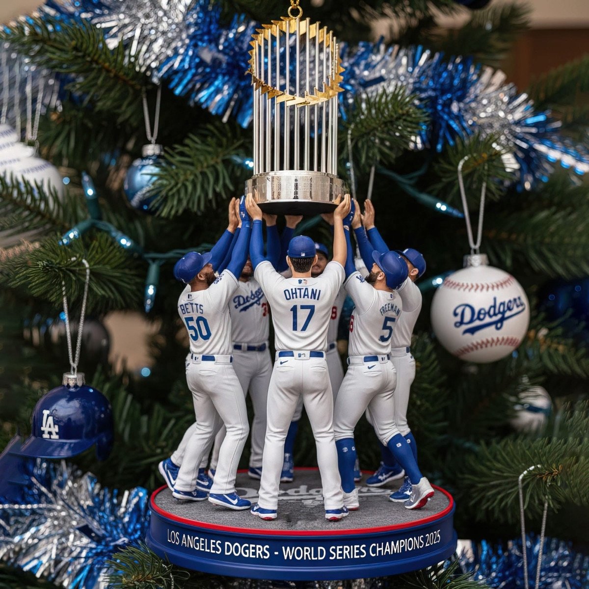 💙2025 LA World Series Champions Ornament
