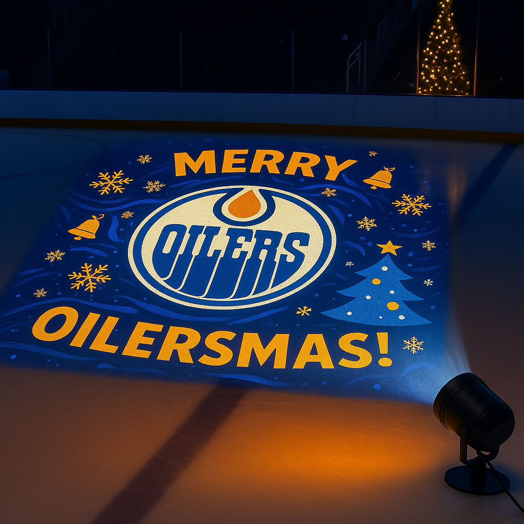 🎄🏒 Ice hockey Christmas Projection Light ✨