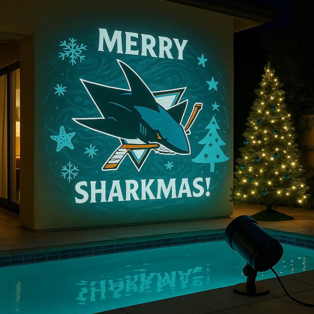 🎄🏒 Ice hockey Christmas Projection Light ✨