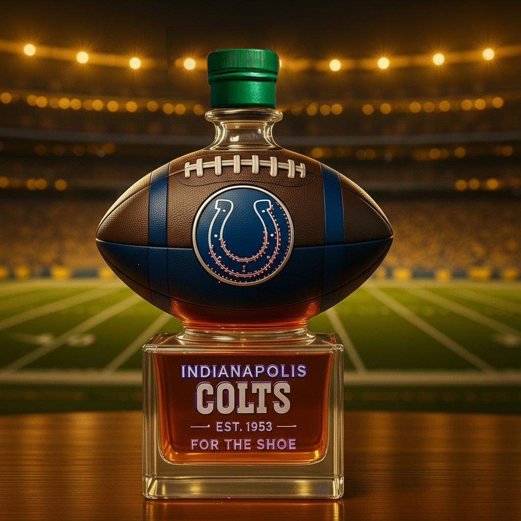 🏈 NFL Team✨Indianapolis Colts Prestige Whiskey Bottle