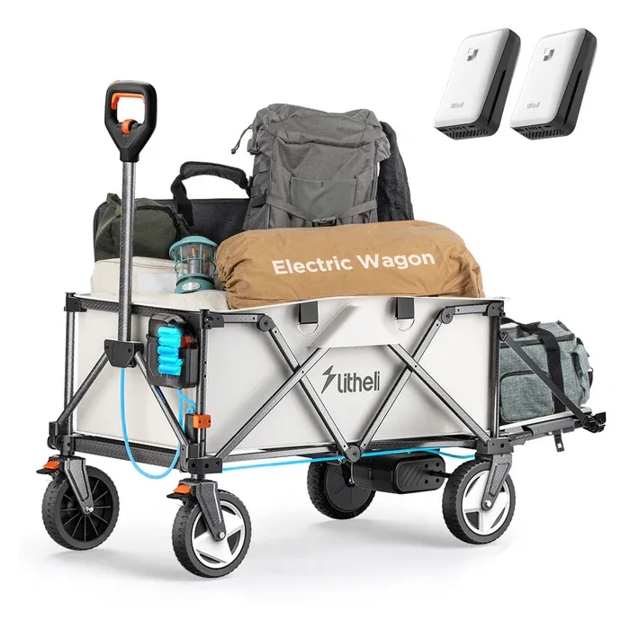 🎁Today's Special Offer🎁Electric Foldable Utility Camping Wagon