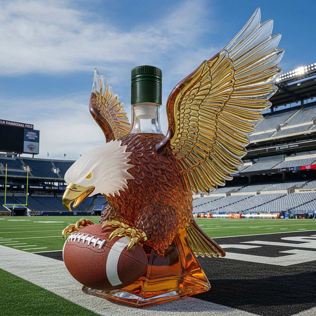 🏈Philadelphia Eagles Retro Logo Whiskey Bottle