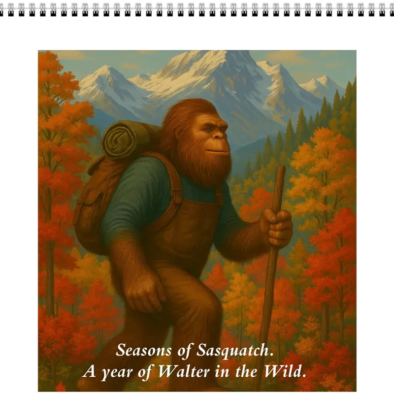 Bigfoot Adventures Wall Calendar 2026 🦶🌲