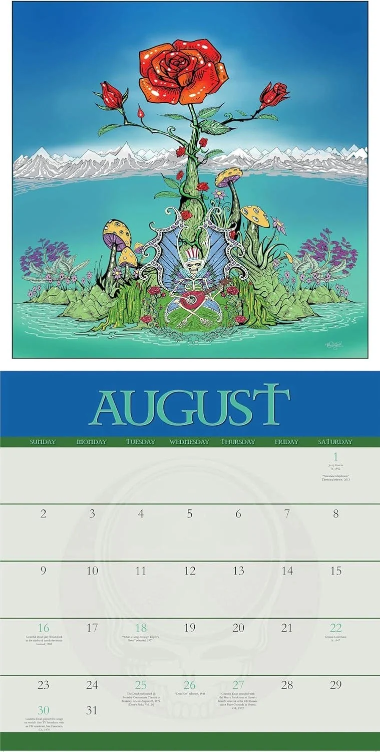 2026 Grateful Dead Wall Calendar