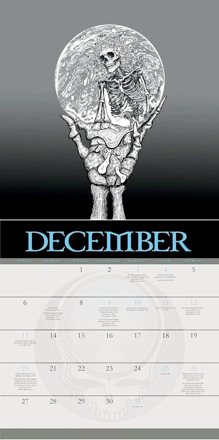 2026 Grateful Dead Wall Calendar