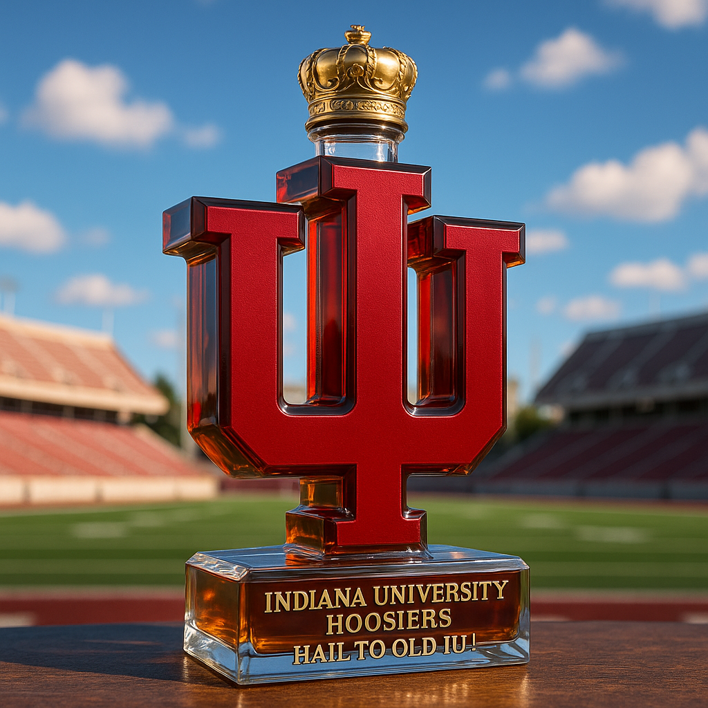 🔥NCAA Team✨Indiana University Hoosiers Limited-Edition Whiskey Bottle