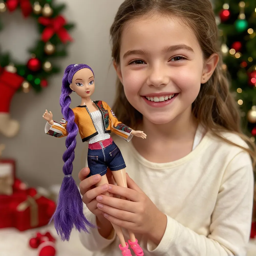 🎤✨ 2025 K-Pop Hunters New Singer Fashion Dolls 🎶💜Articulated Fashion Doll Set,Great Idea for Girls Fans