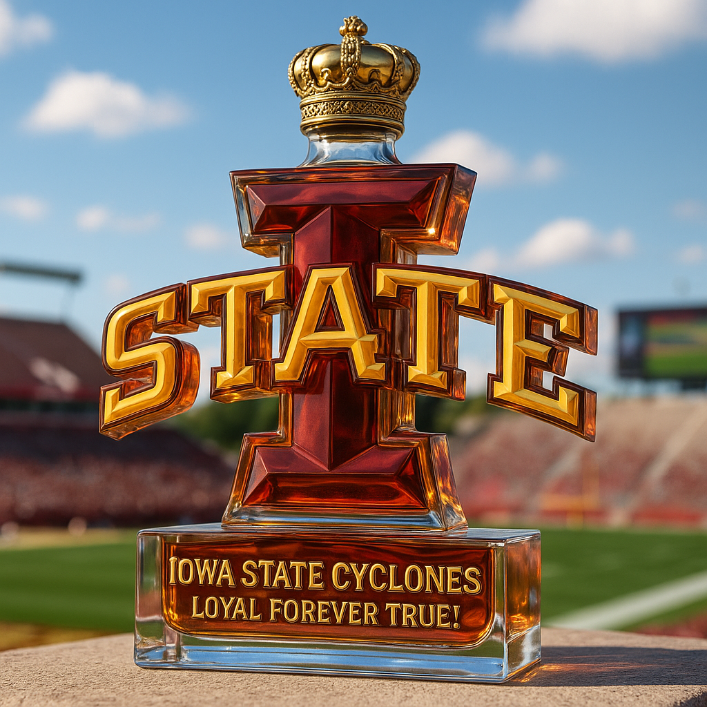 🔥NCAA Team✨Iowa State Cyclones Limited-Edition Whiskey Bottle