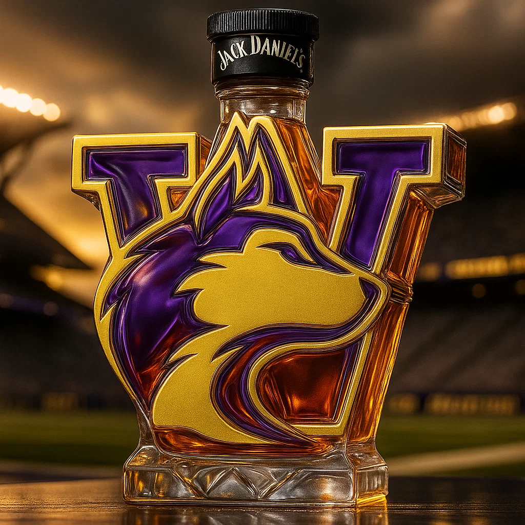 University of Washington Huskies Whisky Bottle