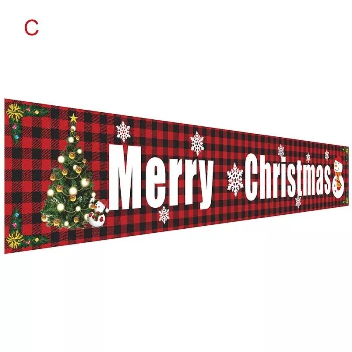 2022 Christmas Outdoor Banner Flag Pulling