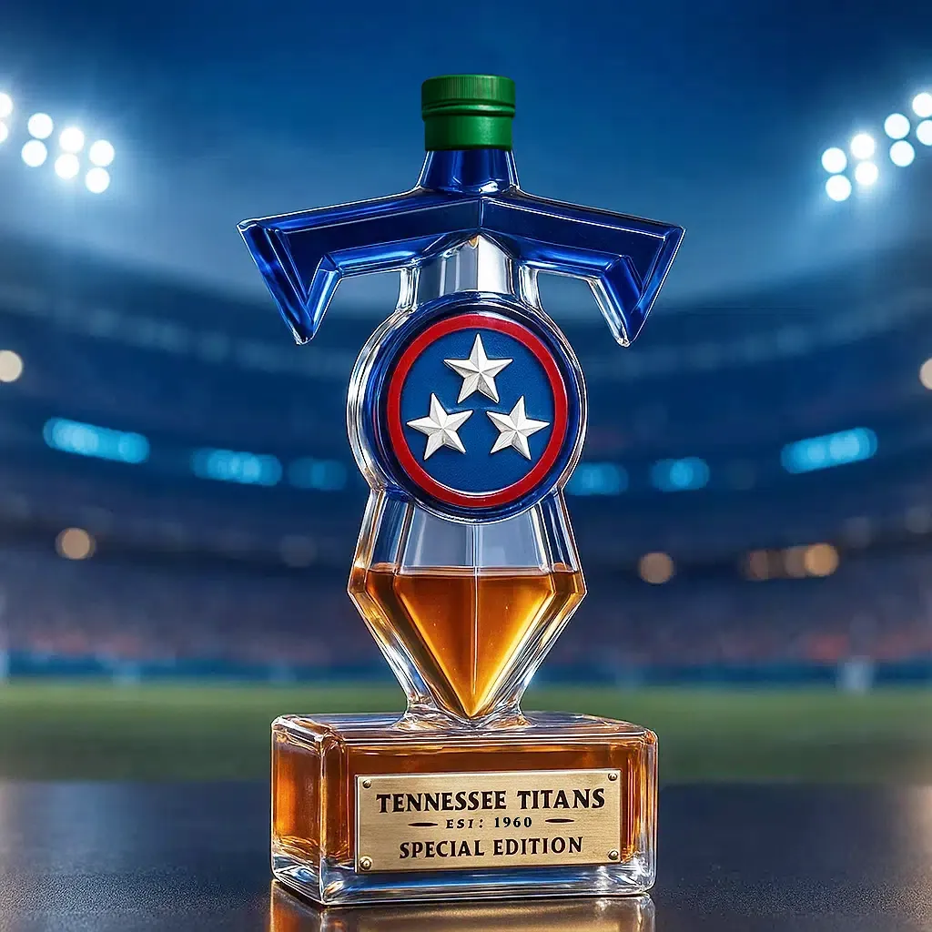 🏈 NFL Team✨ Tennessee Titans Whiskey Bottle